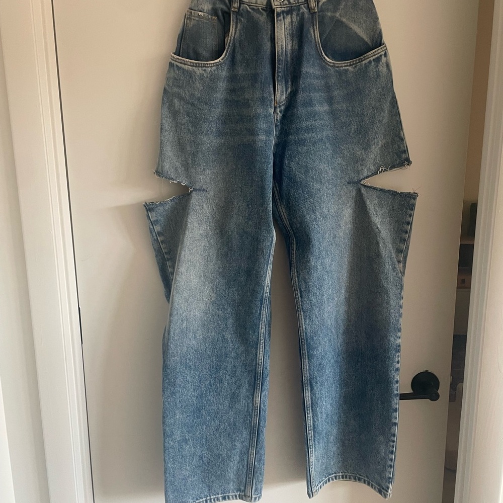 Maison Margiela Blue cutout Jeans